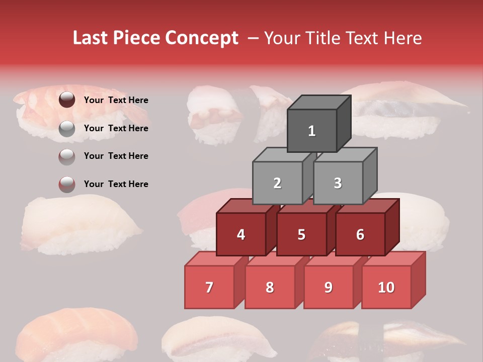 Yellow Salmon Soy PowerPoint Template