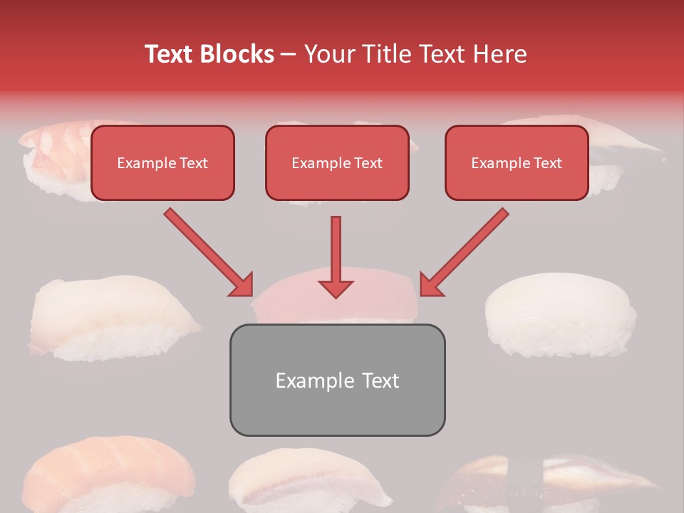 Yellow Salmon Soy PowerPoint Template
