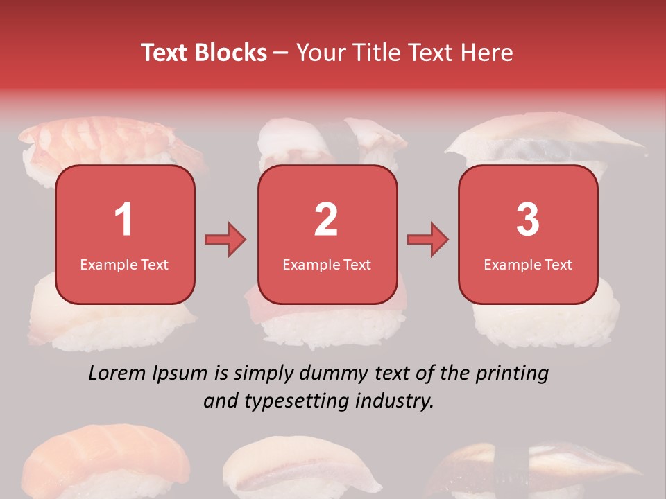 Yellow Salmon Soy PowerPoint Template