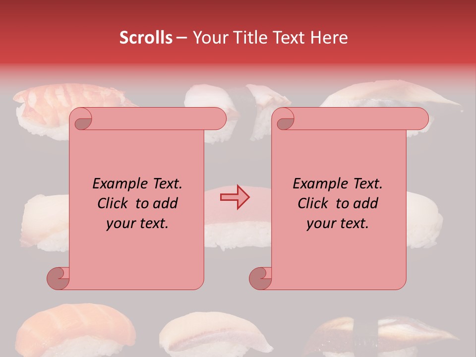 Yellow Salmon Soy PowerPoint Template