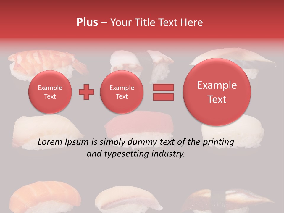 Yellow Salmon Soy PowerPoint Template