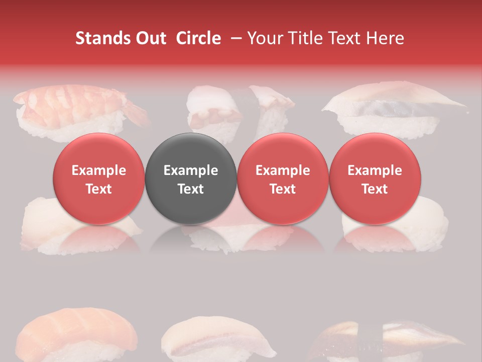 Yellow Salmon Soy PowerPoint Template