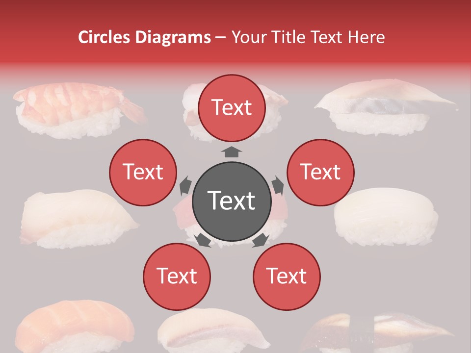 Yellow Salmon Soy PowerPoint Template