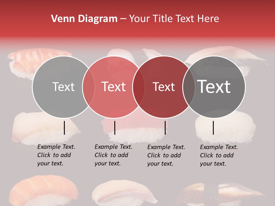 Yellow Salmon Soy PowerPoint Template