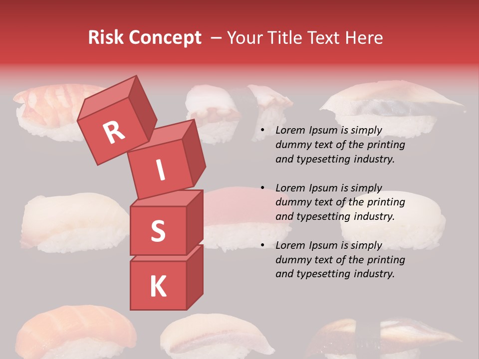 Yellow Salmon Soy PowerPoint Template