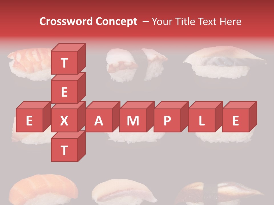 Yellow Salmon Soy PowerPoint Template