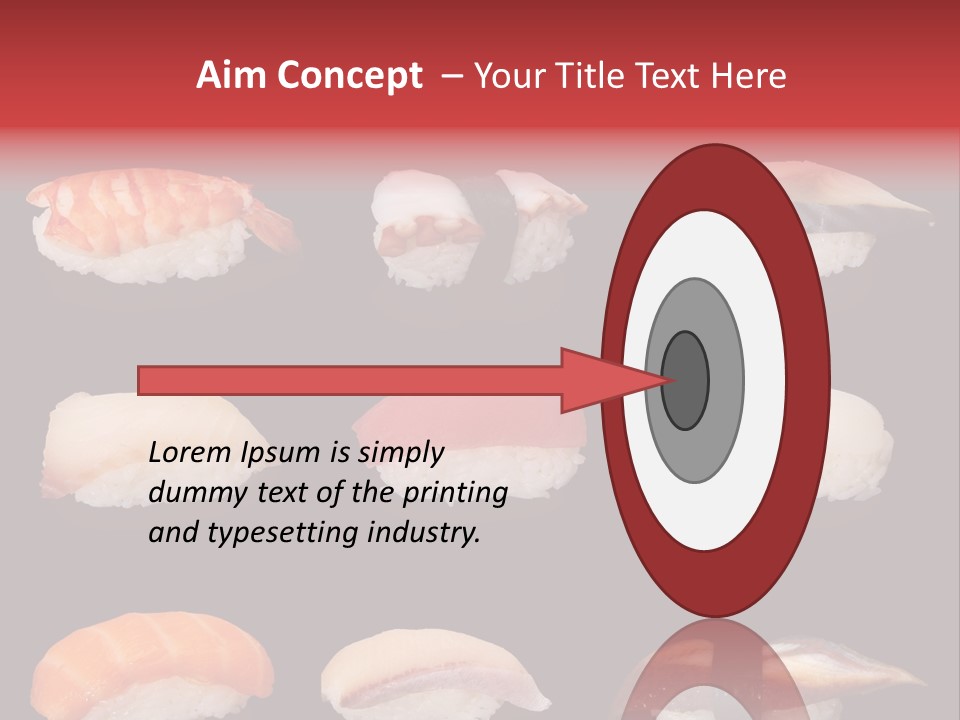 Yellow Salmon Soy PowerPoint Template