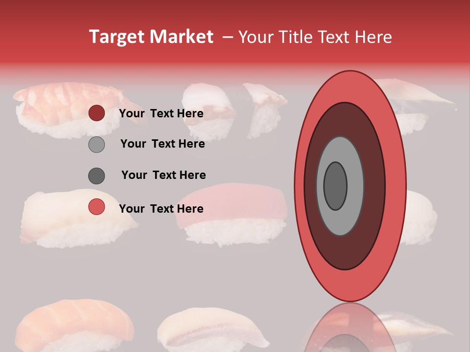 Yellow Salmon Soy PowerPoint Template