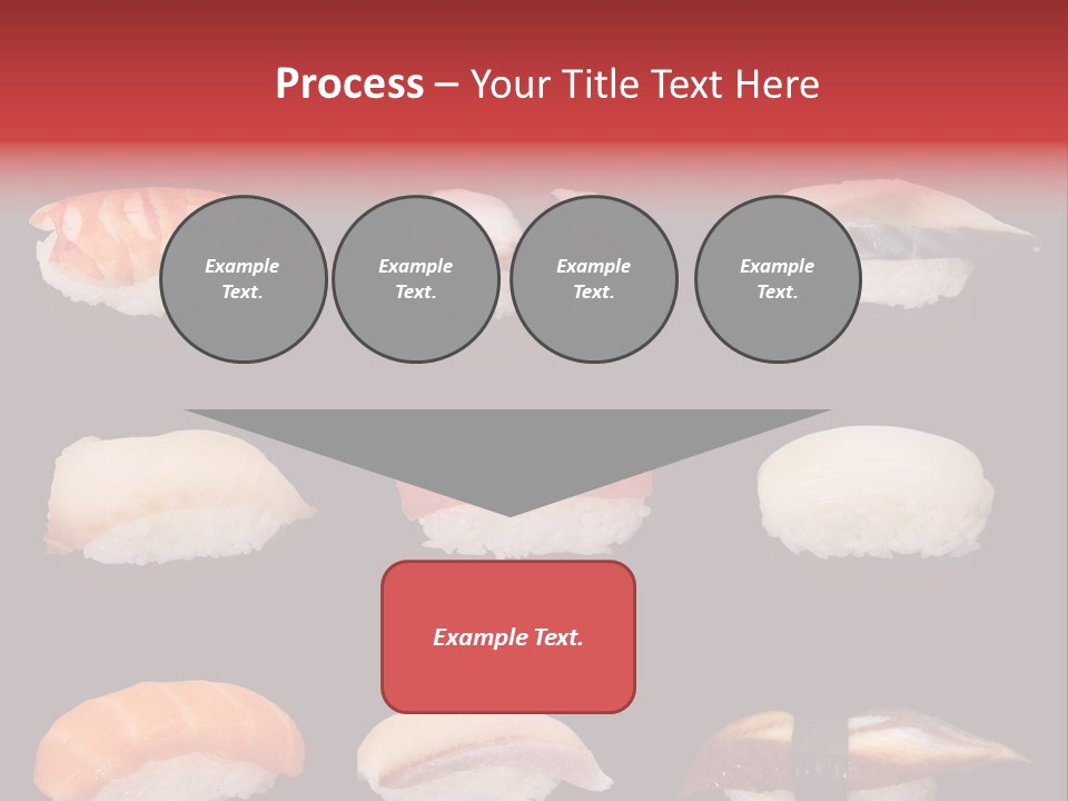 Yellow Salmon Soy PowerPoint Template
