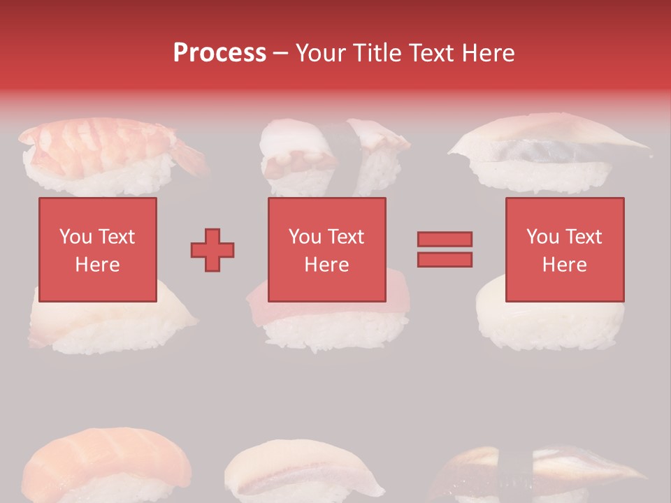 Yellow Salmon Soy PowerPoint Template