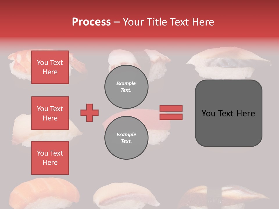Yellow Salmon Soy PowerPoint Template