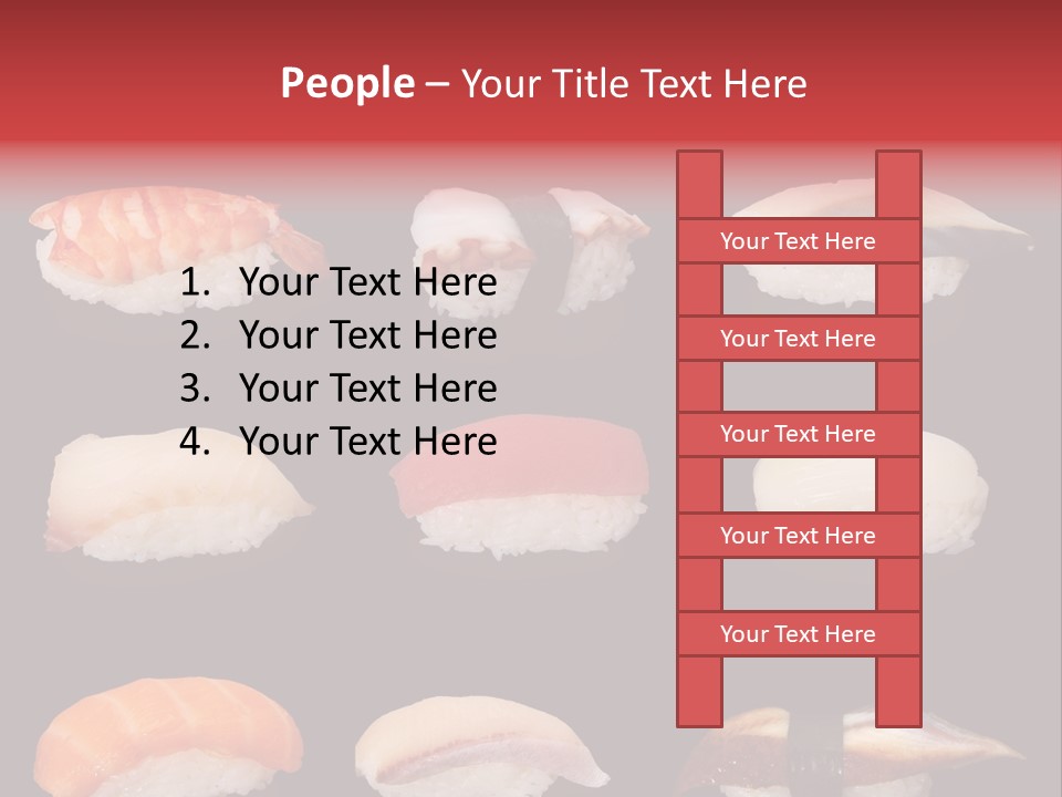 Yellow Salmon Soy PowerPoint Template