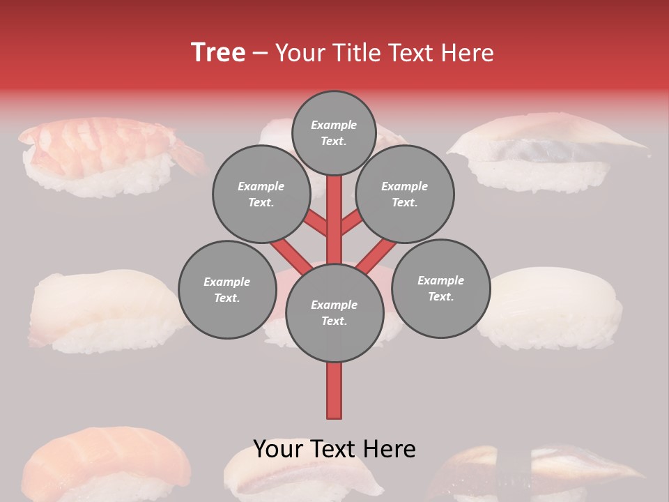 Yellow Salmon Soy PowerPoint Template