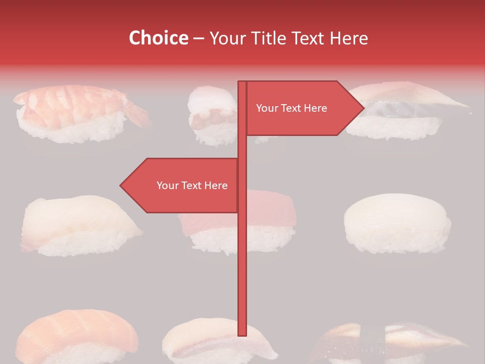 Yellow Salmon Soy PowerPoint Template