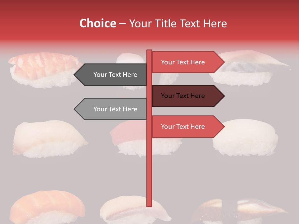 Yellow Salmon Soy PowerPoint Template