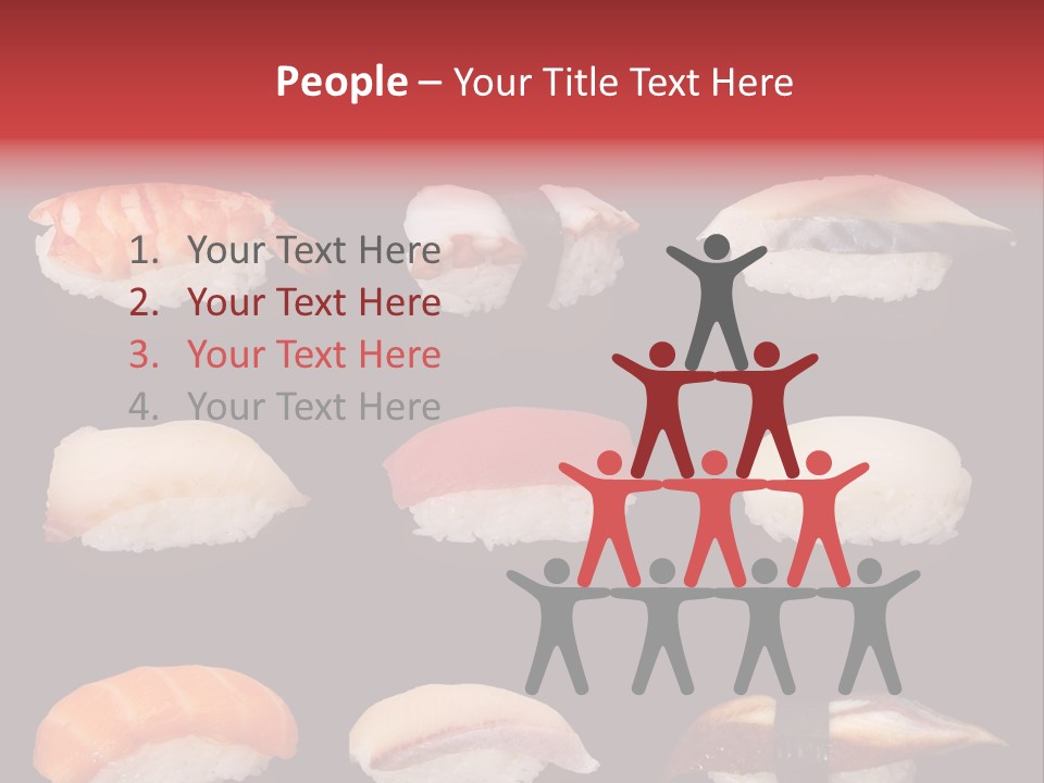 Yellow Salmon Soy PowerPoint Template