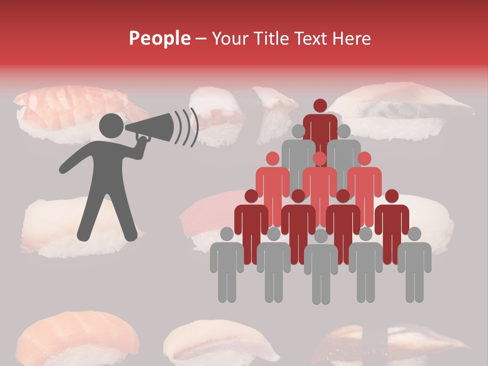 Yellow Salmon Soy PowerPoint Template