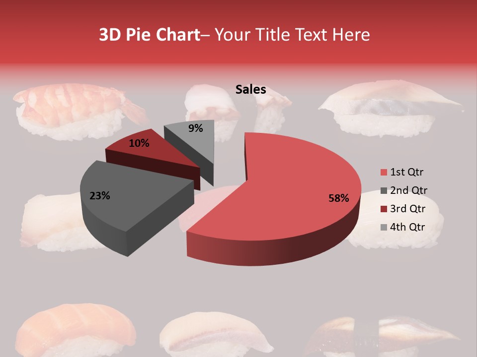Yellow Salmon Soy PowerPoint Template