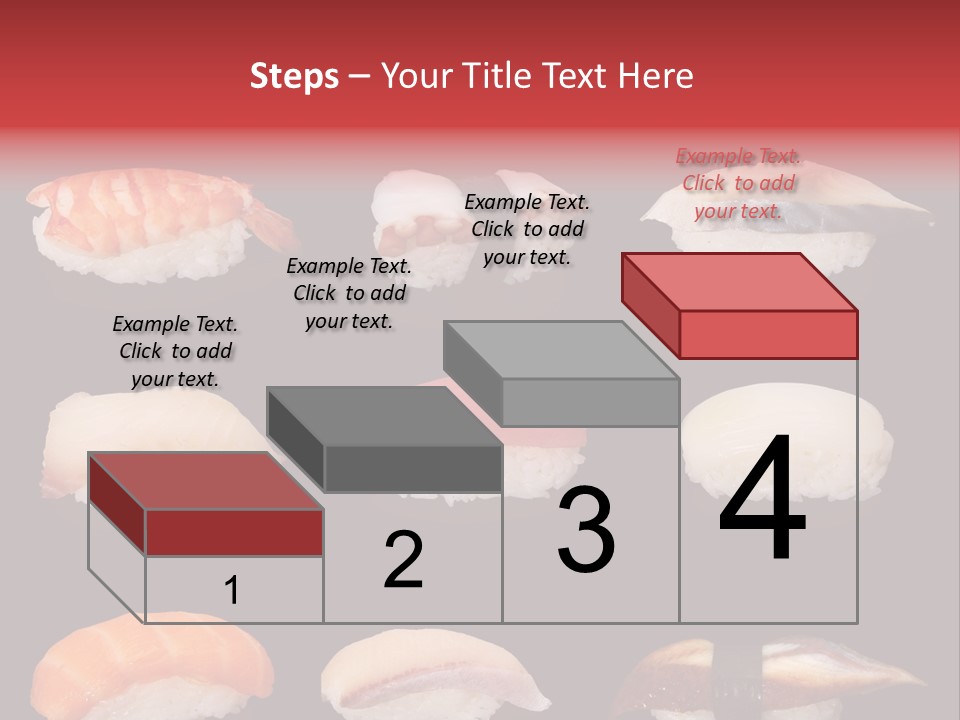Yellow Salmon Soy PowerPoint Template