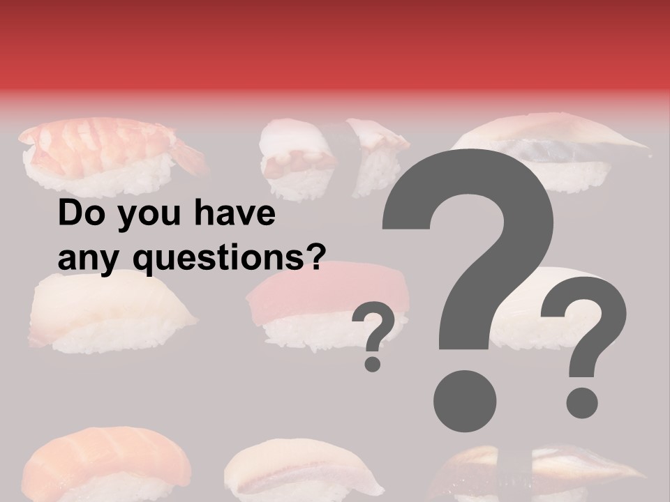 Yellow Salmon Soy PowerPoint Template