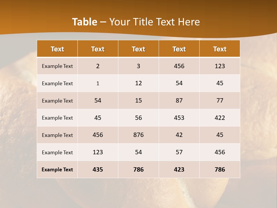 Bread Snack Crust PowerPoint Template