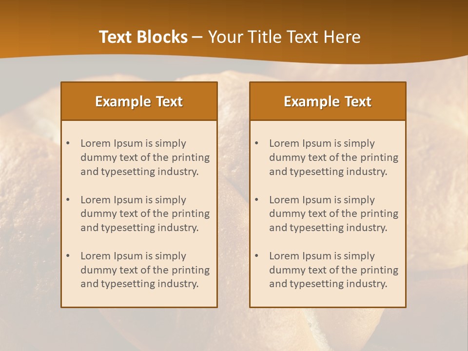 Bread Snack Crust PowerPoint Template