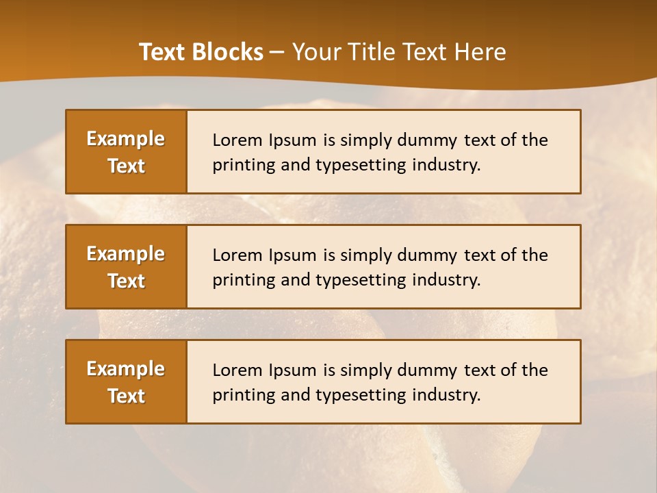 Bread Snack Crust PowerPoint Template