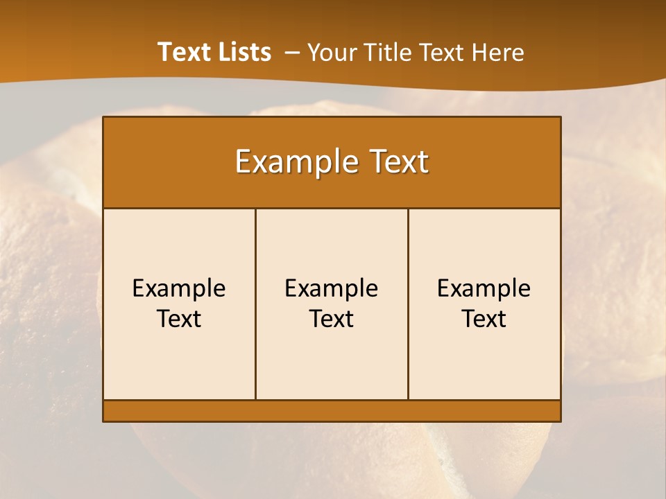 Bread Snack Crust PowerPoint Template