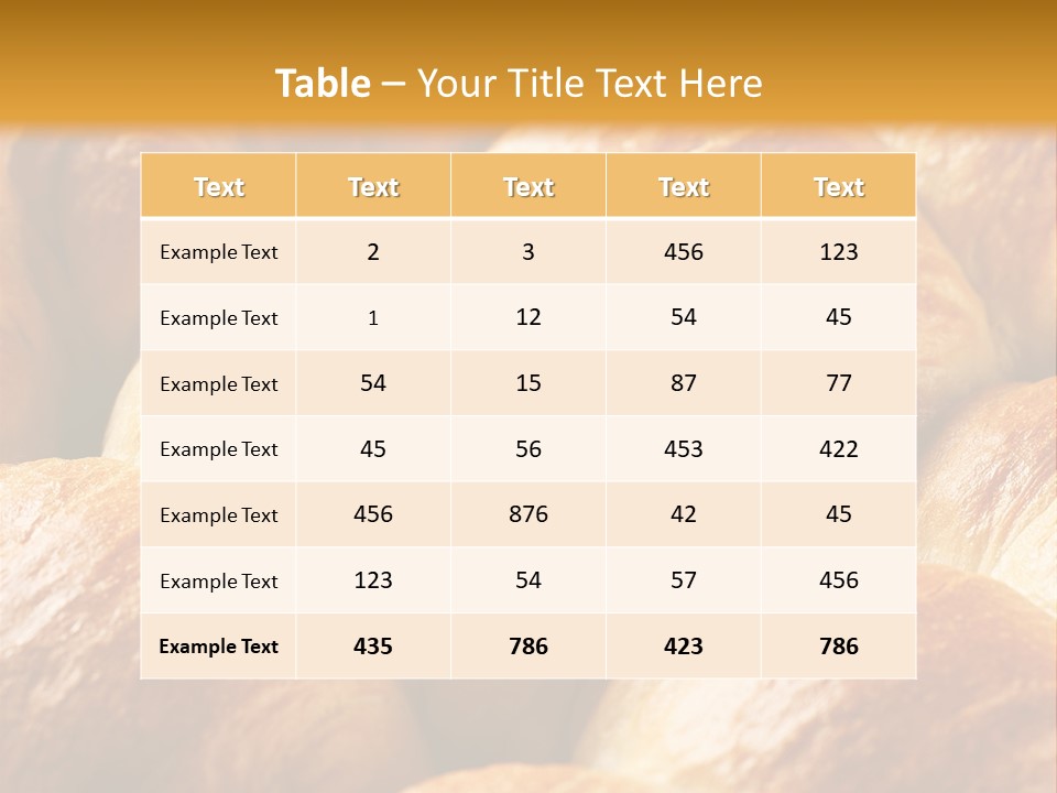 Refreshment Fresh Baked PowerPoint Template