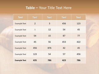 Breakfast Bread Baked PowerPoint Template