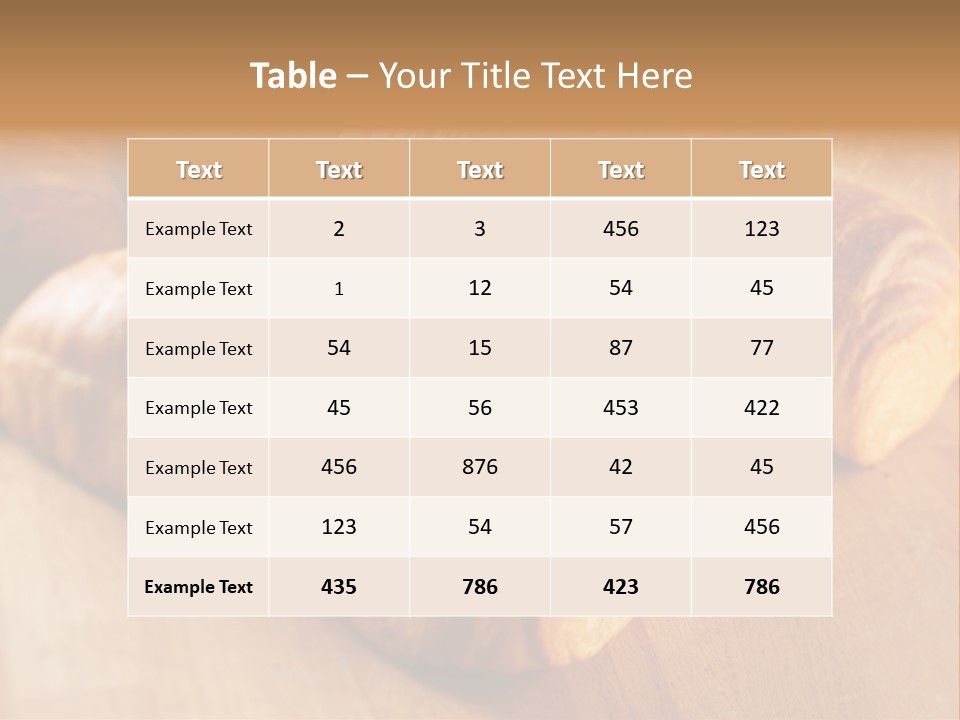 Breakfast Bread Baked PowerPoint Template