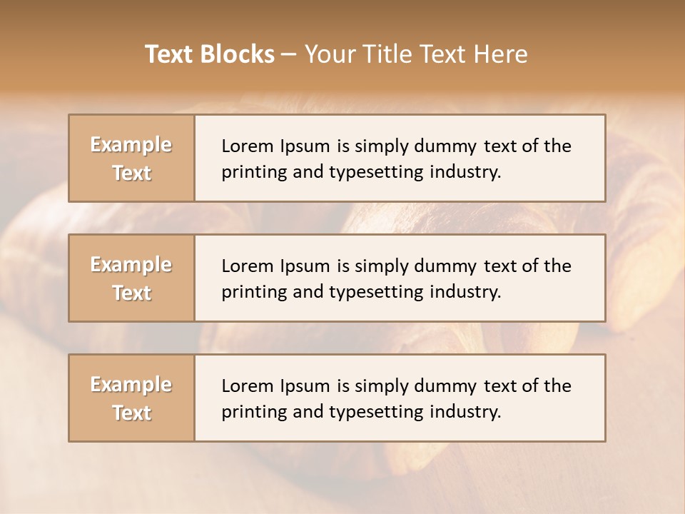 Breakfast Bread Baked PowerPoint Template