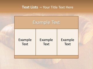 Breakfast Bread Baked PowerPoint Template