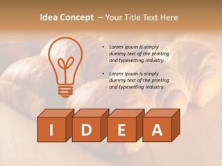 Breakfast Bread Baked PowerPoint Template