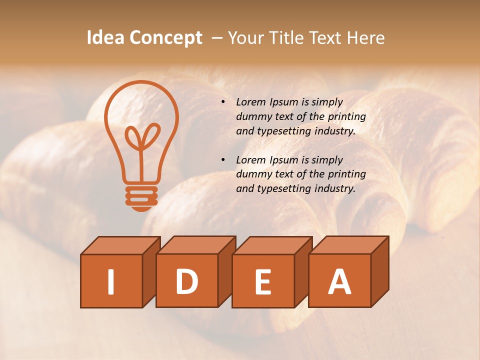 Breakfast Bread Baked PowerPoint Template