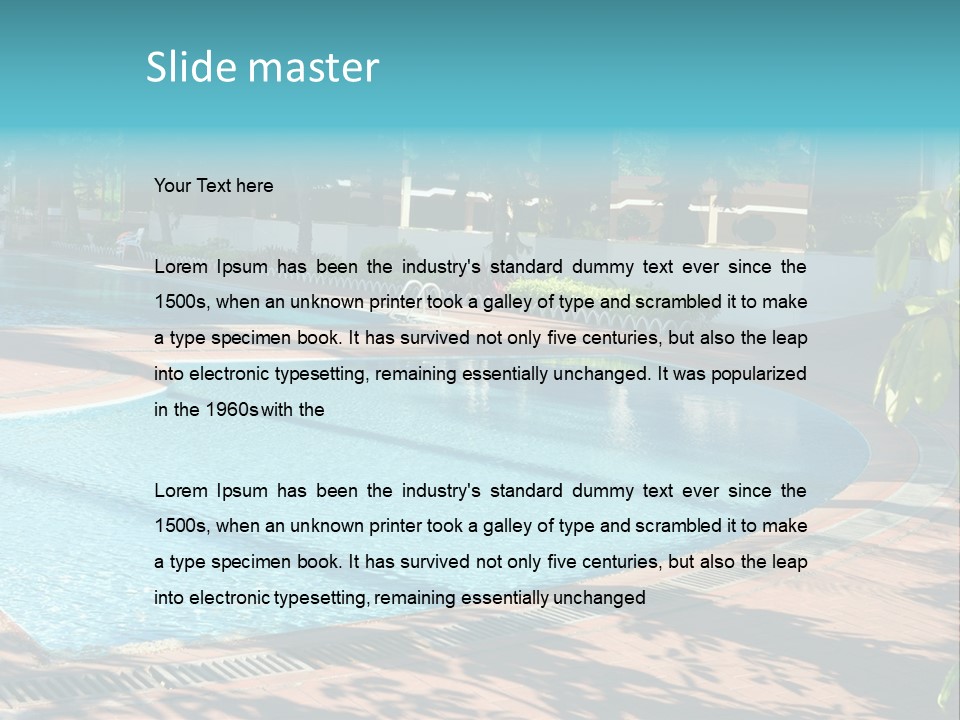 Sky Patio Summer PowerPoint Template