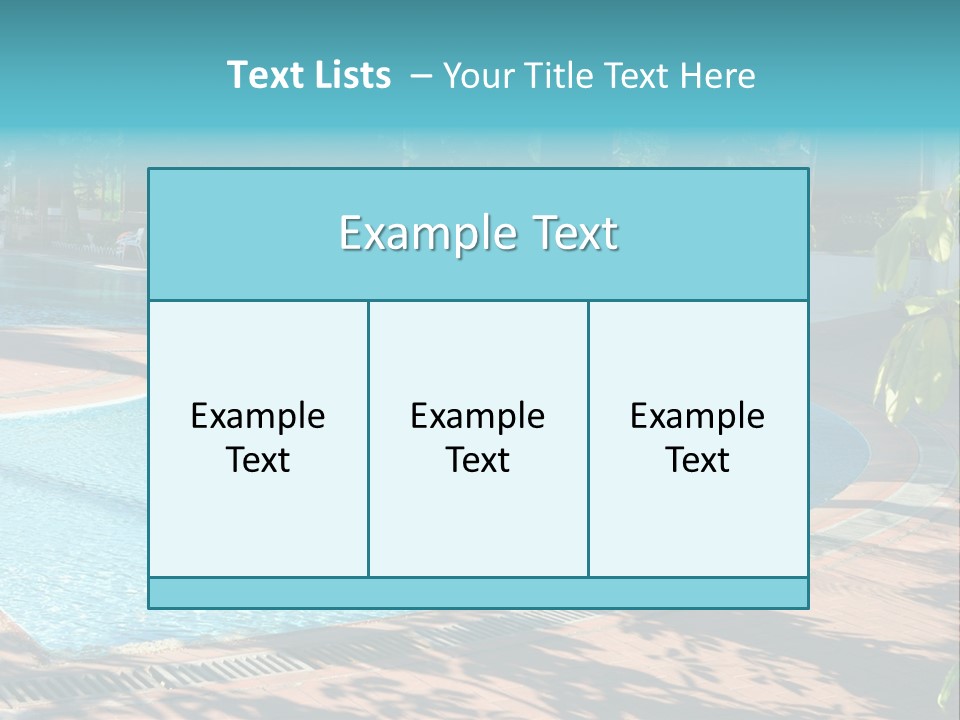 Sky Patio Summer PowerPoint Template