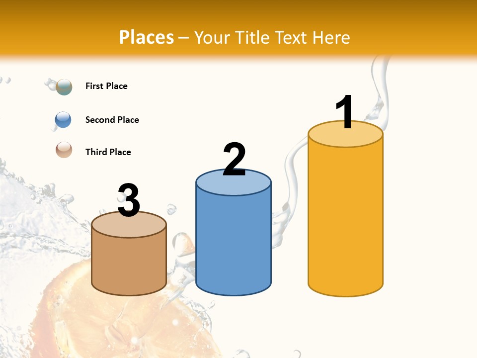 Food Falling Soda PowerPoint Template