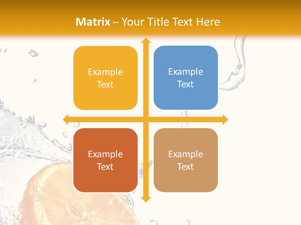 Food Falling Soda PowerPoint Template