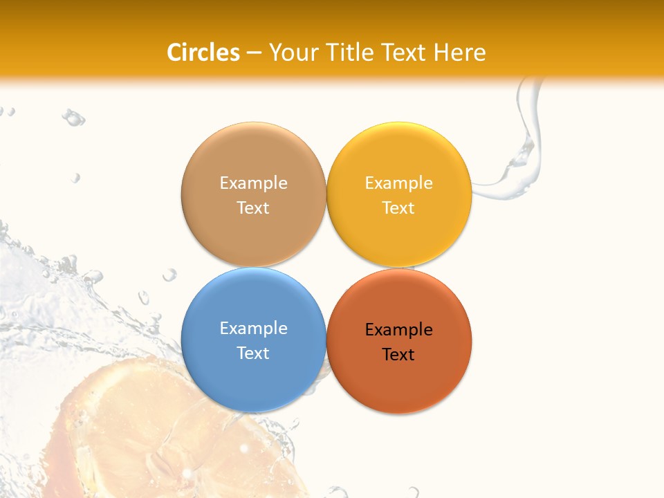 Food Falling Soda PowerPoint Template