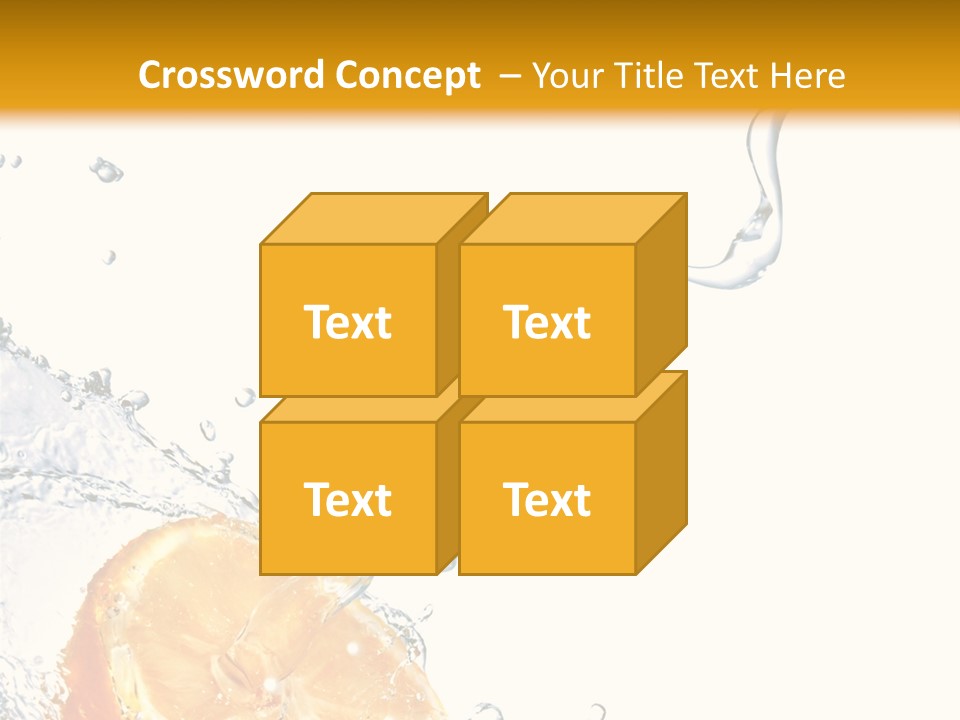Food Falling Soda PowerPoint Template