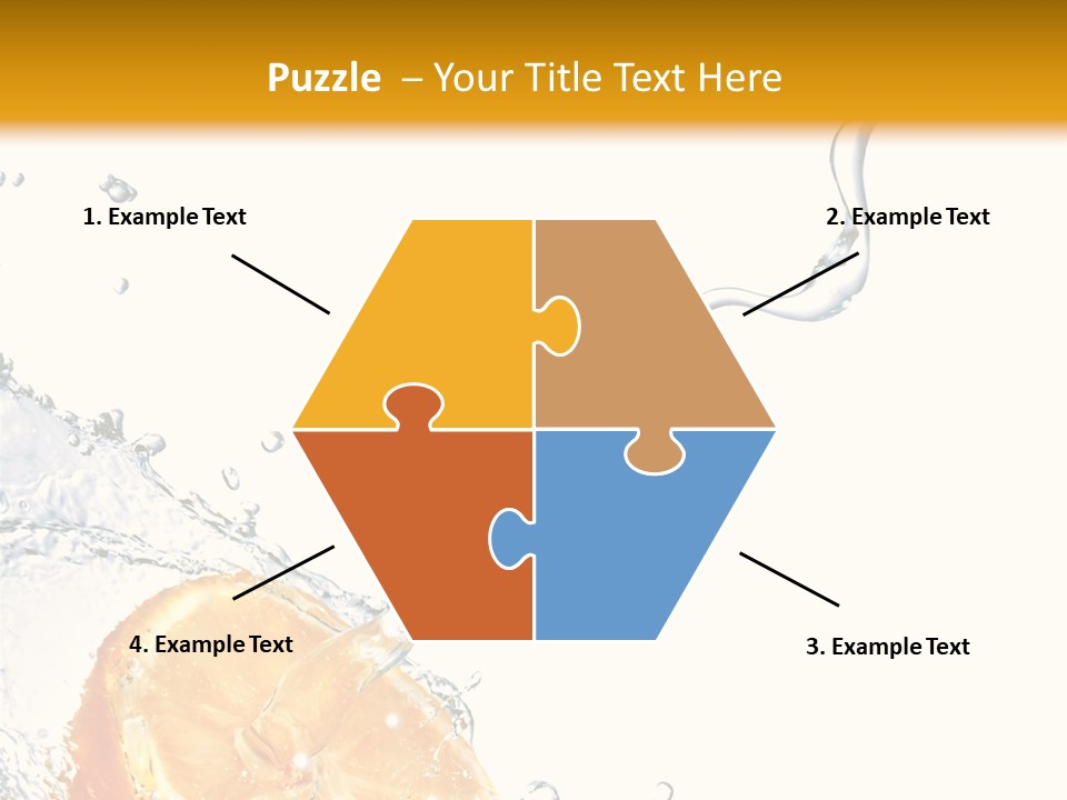 Food Falling Soda PowerPoint Template