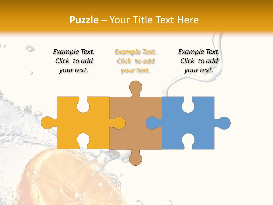 Food Falling Soda PowerPoint Template