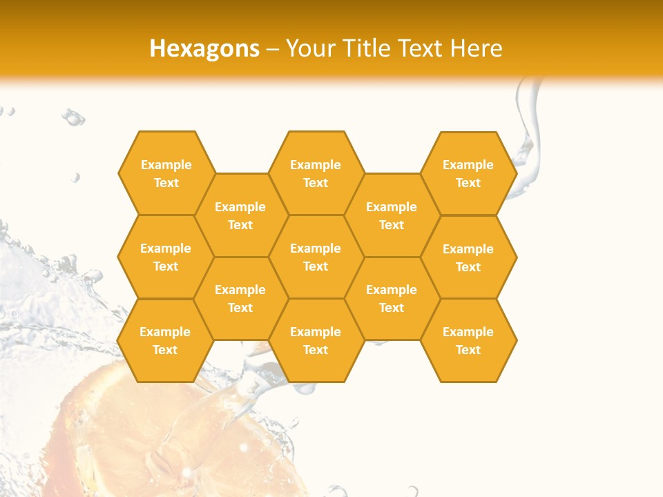 Food Falling Soda PowerPoint Template