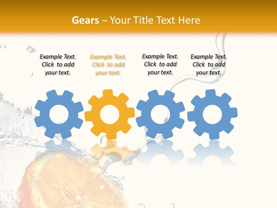 Food Falling Soda PowerPoint Template