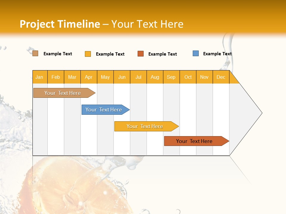 Food Falling Soda PowerPoint Template