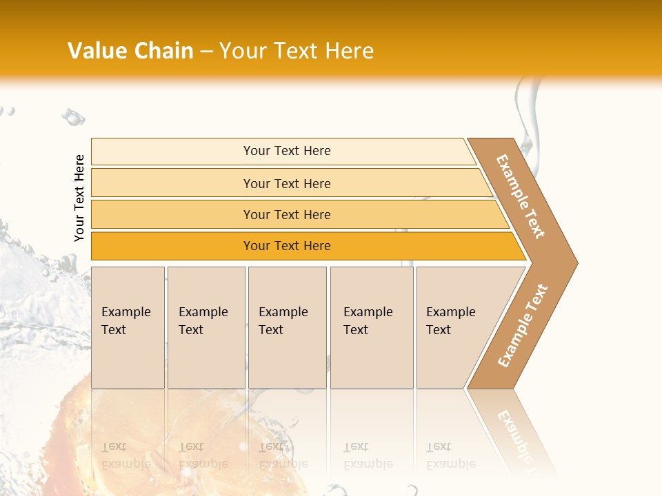 Food Falling Soda PowerPoint Template