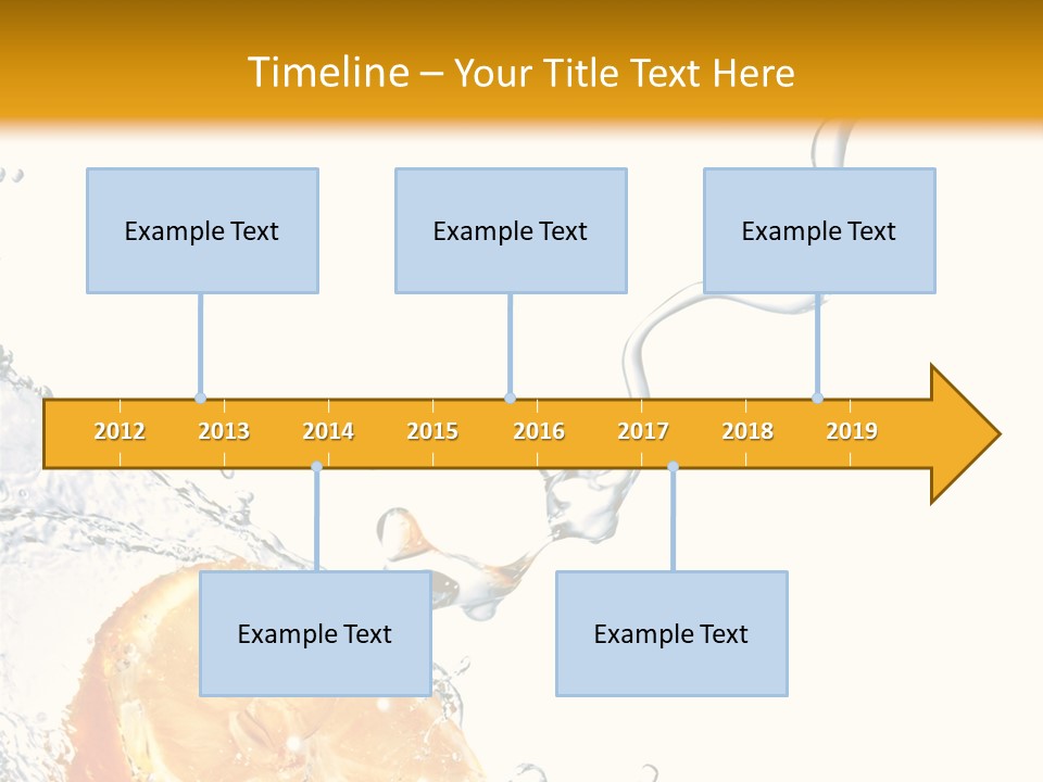 Food Falling Soda PowerPoint Template