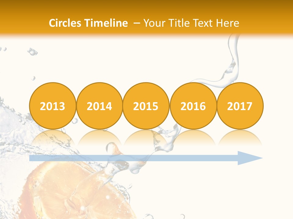 Food Falling Soda PowerPoint Template