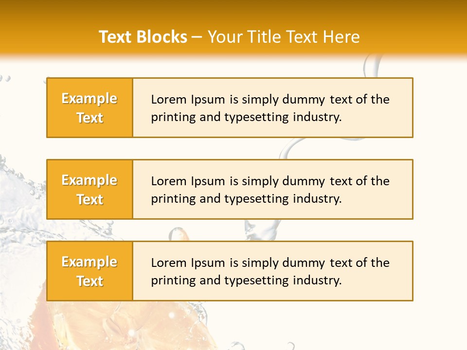 Food Falling Soda PowerPoint Template